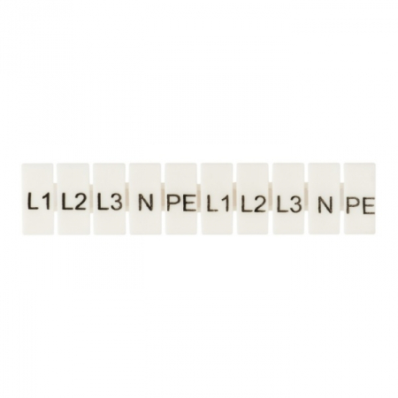 Маркеры для JXB-ST 4 с символами "L1, L2, L3, N, PE" (100 шт.) EKF PROxima