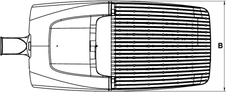 MAGISTRAL LED 150W DW 740 RAL9006 светильник