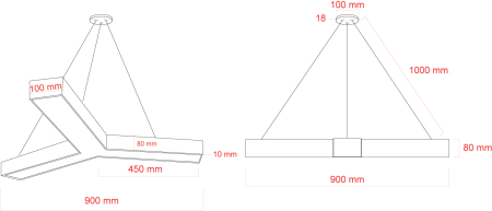 SPO-143-W-40K-056  Светильник светодиодный Geometria ЭРА Igrek SPO-143-W-40K-056 56Вт 4000K 3700Лм IP40 900*900*80 белый подвесной ЛТ