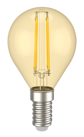 Лампа LED G45 шар золото 7Вт 230В 2700К E14 серия 360° IEK
