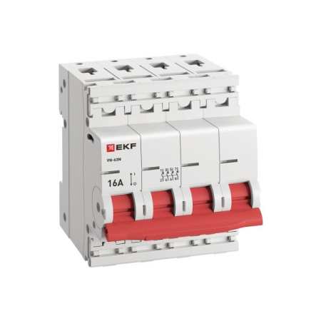 Выключатель нагрузки 4P 16А ВН-63N EKF PROxima