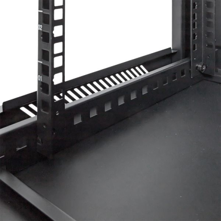 Шкаф настенный 19" TERACOM PRO 12U 600х450 мм дверь стеклянная с замком-ручкой чёрный