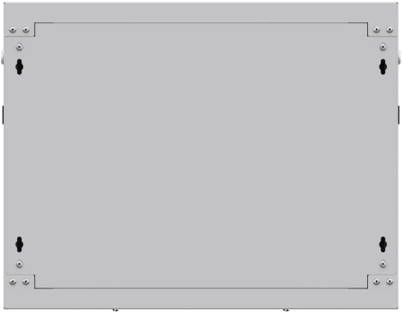 Шкаф настенный 19" TERACOM PRO 6U 600х450 мм дверь стеклянная с замком-ручкой серый