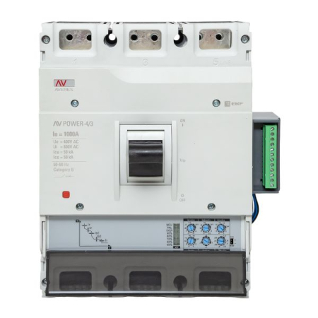 Автоматический выключатель AV POWER-4/3 1000А 50kA ETU2.2
