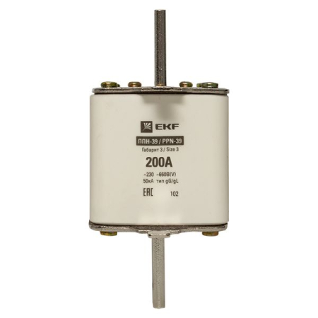 Плавкая вставка ППН-39 630/200А габарит 3 EKF PROxima