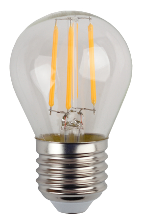 Лампа светодиодная Эра F-LED P45-5W-840-E27 (филамент, шар, 5Вт, нейтр, E27)