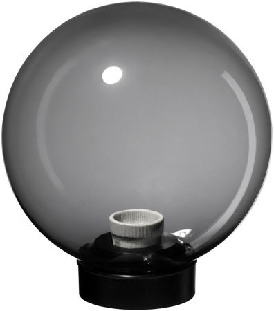 Светильник НТУ 03- 60-202 шар d=200 мм IP54 (дымчатый ПММА, основание плоское ПК, Е27) TDM