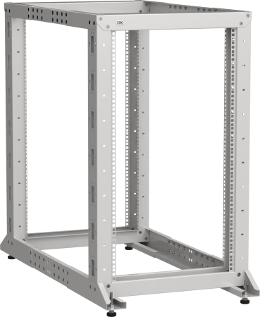 ITK LINEA F Стойка 2-рамная 42U 600х600-1000мм серая
