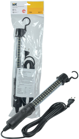 Светильник LED переносной ДРО 2061 IP54 шнур 5м черный IEK