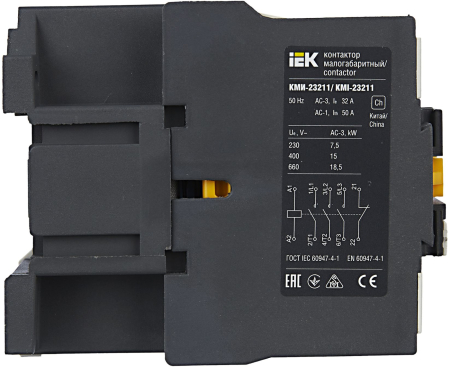 Контактор КМИ-23211 32А 230В/АС3 1НЗ IEK
