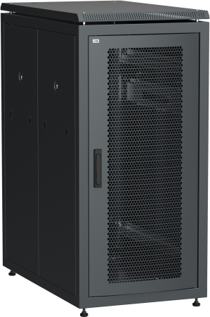 ITK Шкаф сетевой 19" LINEA N 28U 600х1000 мм перфорированная передняя дверь черный