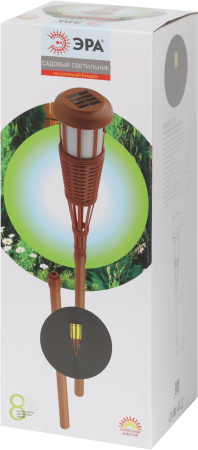 ERASF22-35  Светильник уличный ЭРА ERASF22-35 на солнечной батарее садовый Факел бамбук