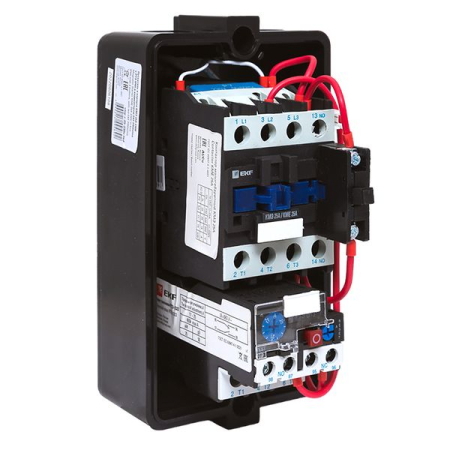 Пускатель в корпусе IP65 КМЭ 25А 230В с РТЭ и индикатором EKF PROxima