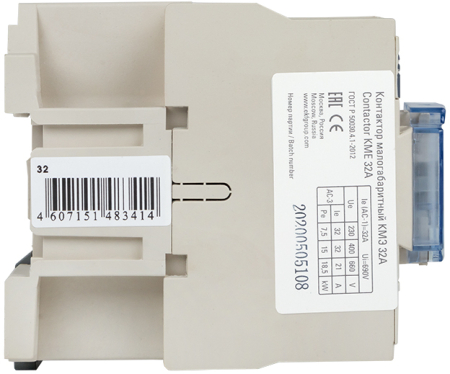 Контактор КМЭ малогабаритный 32А 380В 1NC EKF PROxima