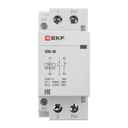 Контактор модульный КМ 40А NО+NC (2 мод.) EKF PROxima