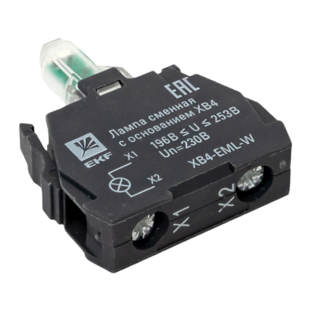 Лампа сменная c основанием XB4 белая  230В EKF PROxima
