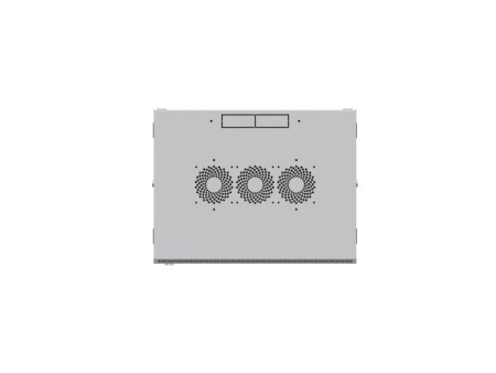 Шкаф настенный 19" TERACOM PRO 6U 600х450 мм дверь стеклянная с замком-ручкой серый