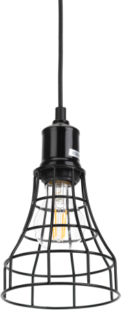 Подвес PL10 BK  ЭРА металл, E27, max 40W, d135 мм, черный