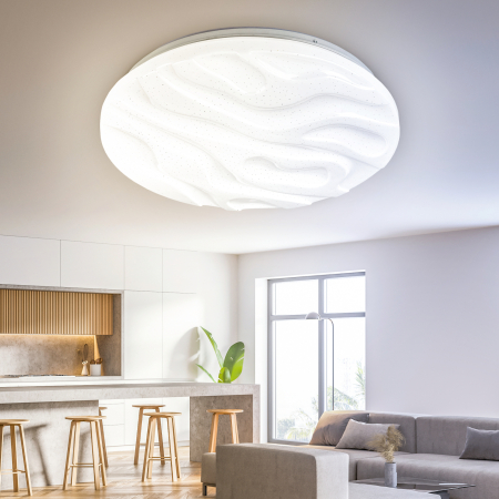 Бытовые светодиодные светильники (SPB 6) Fashion SPB-6 "Wave" 30  ЭРА Светодиод. св-к 30Вт 3000-6500