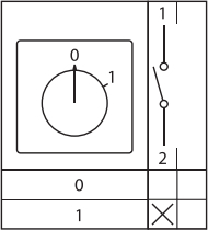 Переключатель кулачковый ПК-1-11 25А 1P "0-1" EKF PROxima