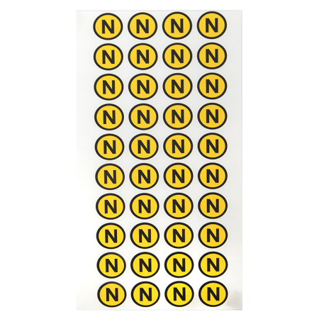 Наклейка "N" (d20мм.) EKF PROxima