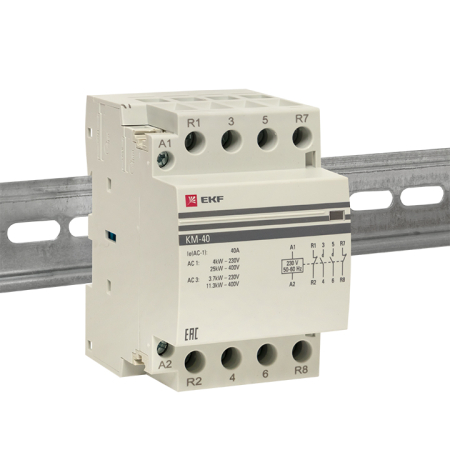 Контактор модульный КМ 40А 2NО+2NC (3 мод.) EKF PROxima