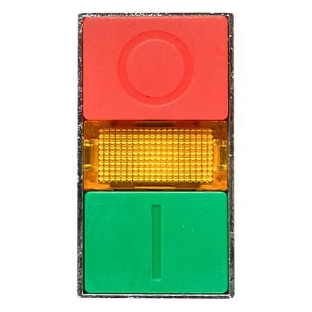 Кнопка  LAY5-BW8465 "I-O" прямоугольная 230В NO+NC EKF PROxima