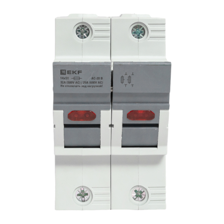 Предохранитель-разъединитель DF 14х51 2Р (тип ПВЦ)  EKF