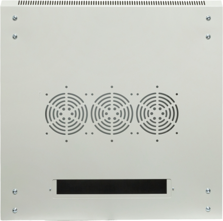 Шкаф настенный 19" TERACOM PRO 12U 600х600 мм дверь стеклянная с замком-ручкой серый