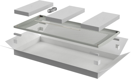 ITK LINEA N Дверь перфорированная 800мм шкафа 42U сер.
