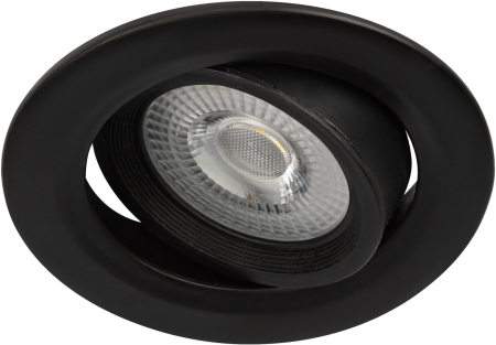 Светильник KL LED 22A-5 4K BK  ЭРА Светильник ЭРА светодиодный круглый поворотн. LED SMD 5W 4000K, ч