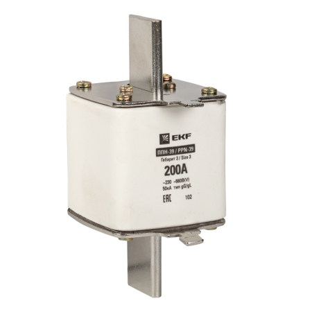 Плавкая вставка ППН-39 630/200А габарит 3 EKF PROxima