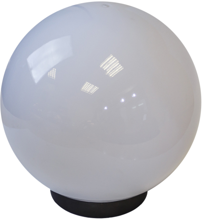 НТУ 02-60-251 ЭРА Светильник садово-парковый шар белый призма D250mm Е27 (6/48)