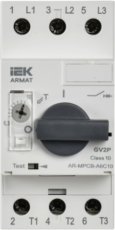 ARMAT Авт. выкл. защиты двигателя A6 GV2P 6,3-10А IEK