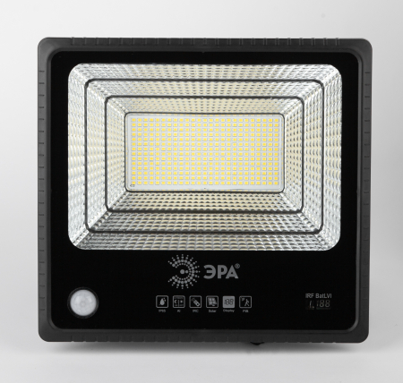 ERAPRO-150  ЭРА Прожектор светодиодный уличный на солн. бат. 150W, 1500 lm, 5000K, с датч. движения, ПДУ, IP65 (