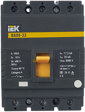 Авт. выкл. ВА88-33 3Р 160А 35кА IEK