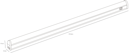 ЭРА линейный LED светильник LLED-01-14W-6500-W