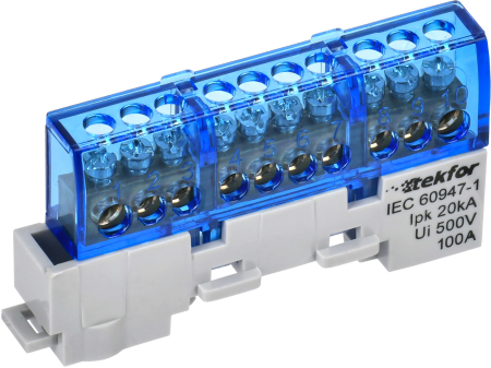 TEKFOR Шина N "ноль" изол. на унив. держ. 6х9-10-С IEK