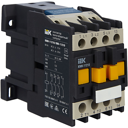 Контактор КМИ-11210 12А 230В/АС3 1НО IEK