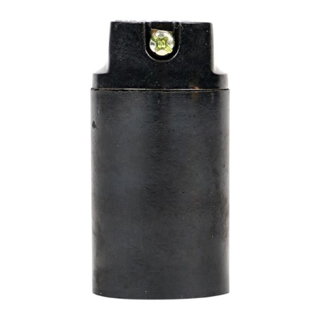 Патрон карболитовый подвесной Е14 черн. EKF PROxima