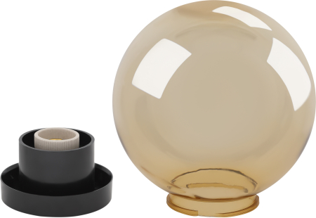 НТУ 01-60-203 ЭРА Светильник садово-парковый шар золотистый D200mm Е27 (6/90)