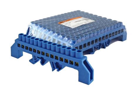 Шина "N" нулевая в изоляторе на DIN-рейку 8x12мм 14 групп TDM