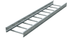 Лоток лестничный 150х1000, лонжерон 1,5 мм, L 3 м, цинк-ламель