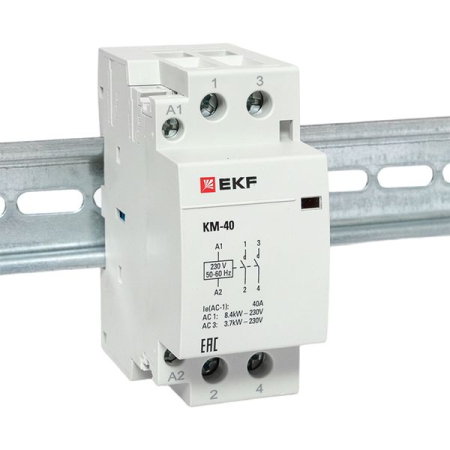Контактор модульный КМ 40А 2NО (2 мод.) EKF PROxima