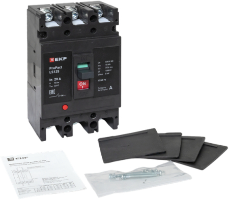 Автоматический выключатель LS125 18кА 3P 20А ProPact EKF