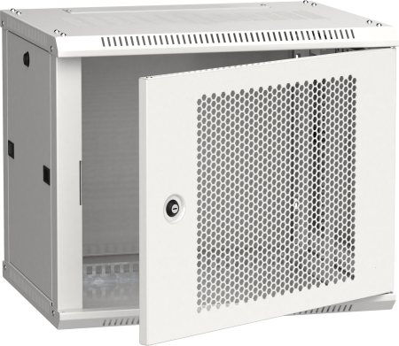 ITK Шкаф LINEA W 9U 600x450 мм дверь перфорированная, RAL7035