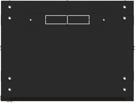 Шкаф настенный 19" TERACOM PRO 6U 600х450 мм дверь стеклянная с замком-ручкой чёрный