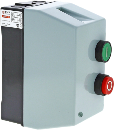 Пускатель в корпусе IP65 КМЭ 9А 400В с РТЭ и индикатором EKF PROxima