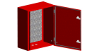 Щит с монтажной панелью ЩМПг- 80.60.25 (ЩРНМ-4) RAL 3001 IP54 EKF PROxima