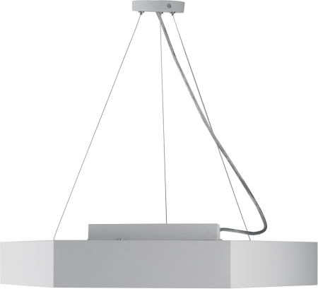 SPO-124-W-40K-051  Светильник светодиодный Geometria ЭРА Hexagon SPO-124-W-40K-051 51Вт 4000К 3900Лм IP40 800*800*80 белый подвесной